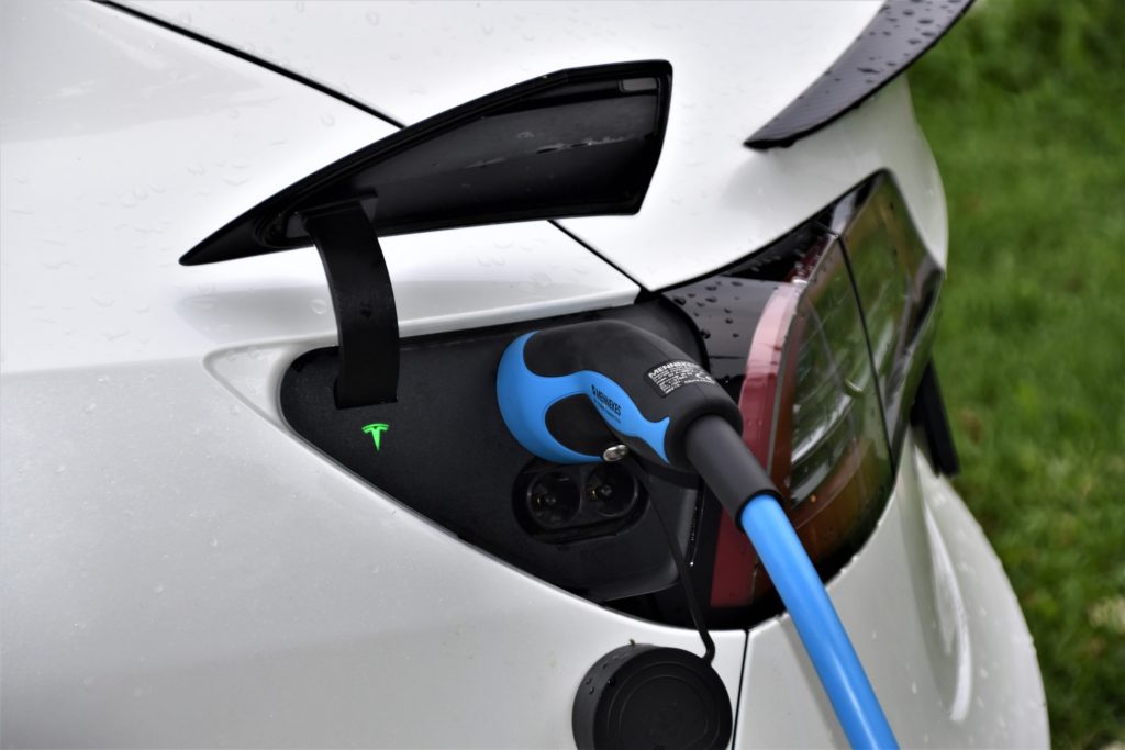 electric car being charged